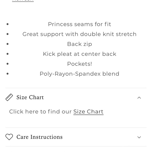 Princess Pencil Skirt in Rust Stretch 1X Heart of Haute Heartbreaker NWT - Picture 4 of 6